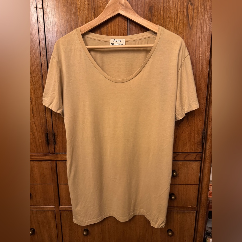 Acne Studios Tan Round Neck Shirt